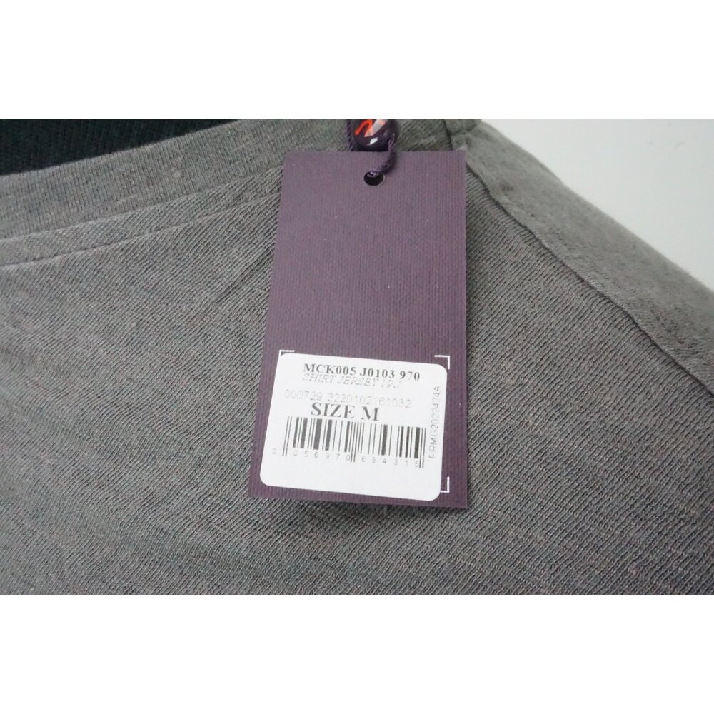 Isaia Napoli Solid Gray 100% Linen Short Sleeve T Shirt Sz M  Brand New - Picture 3 of 6